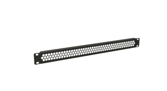 Фальш-панель BPD-1-RAL9005 перфорированная на 1U, цвет черный (RAL 9005)