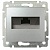 Розетка компьютерная 1xRJ45 Cat.5 VALENA CLASSIC, алюминий 770230 Legrand