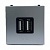 Розетка 2xUSB ZENIT, серебристый N2285 PL ABB