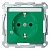 Розетка MERTEN SYSTEM M, скрытый монтаж, с заземлением, со шторками, зеленый MTN2303-0304 Schneider Electric