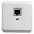Розетка телефонная 1xRJ11 ЭТЮД, белый TELA-001B Schneider Electric