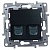 Розетка компьютерная 2xRJ45 Cat.5 ETIKA, антрацит 672652 Legrand