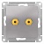 Аудио-розетка ATLASDESIGN, алюминий ATN000387 Schneider Electric