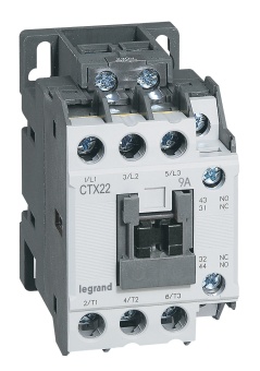 Контактор CTX³ 22 3P 9A 1но1нз ~415В 416089 Legrand