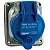 Встраиваемая розетка Hypra - IP 44 - 3К+З - 32 А - металл 052733 Legrand