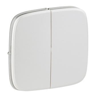 Valena ALLURE.Лицевая панель для двухклавишного выключателя.Жемчуг 755029 Legrand