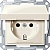 Розетка MERTEN SYSTEM M, скрытый монтаж, с заземлением, с крышкой, со шторками MTN2310-0344 Schneider Electric