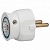 Вилка ультраплоская ЭЛИУМ, 16А IP20, белый, 050183 050183 Legrand