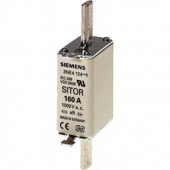 ПЛАВКАЯ ВСТАВКА SITOR 100A, AC 1000V (DIN 43620, ТИПОРАЗМЕР 0) 3NE4121 Siemens