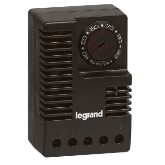 Гигростат - 230 В~ - 50/60 Гц - IP 20 - регулирование относительной влажности 35 - 100 % 035311 Legrand