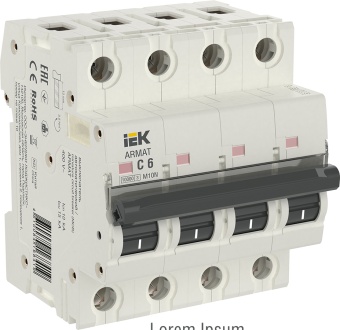 ARMAT Автоматический выключатель M10N 4P C 6А AR-M10N-4-C006 IEK