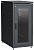 ITK LINEA N Шкаф напольный сетевой 19" 28U 800х1000мм стеклянная передняя дверь задняя перфорированная черный LN05-28U81-GP IEK