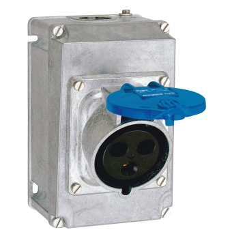 Коробка с одним ответстием под сальник Hypra - IP 44 - 2К+З/3К+З/3К+Н+З - 32 А - металл 052939 Legrand