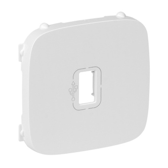 Valena ALLURE.Лицевая панель розетки USB.Белая 754755 Legrand