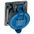 Встраиваемая розетка Hypra - IP 44 - 2К+З - 63 А - пластик 053622 Legrand