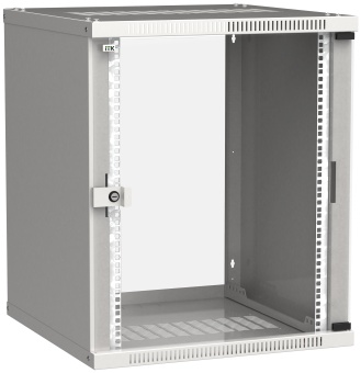 ITK Шкаф настенный LINEA WE 15U 600х650мм дверь стекло серый LWE3-15U67-GF IEK