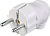 Вилка угловая с заземлением, 16А IP20, белый, EVP11-16-01-K01 EVP11-16-01-K01 IEK
