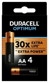 Элемент питания алкалиновый АА 1.5В LR6-4BL Optimum 5014061 (блист.4шт)