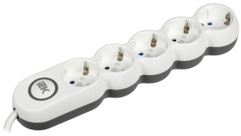 Удлинитель У05В 5 мест 2P+PE/1,5м 3х1,5мм2 16А/250В UNO WYP53-16-05-D15-ZK IEK